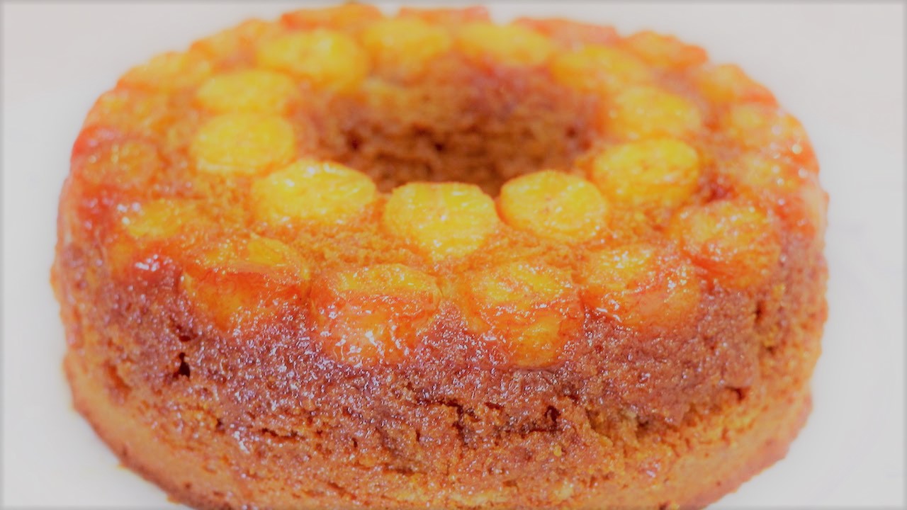 bolo de banana fofinho