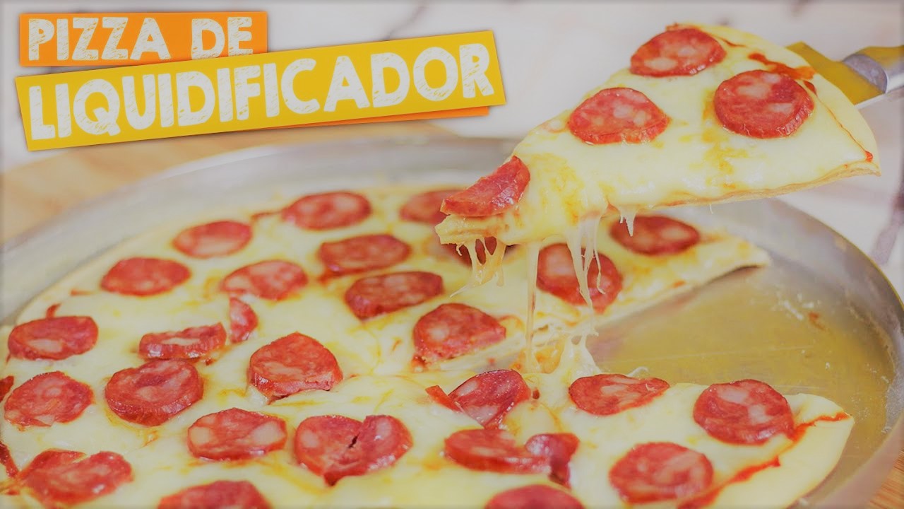 pizza de liquidificador