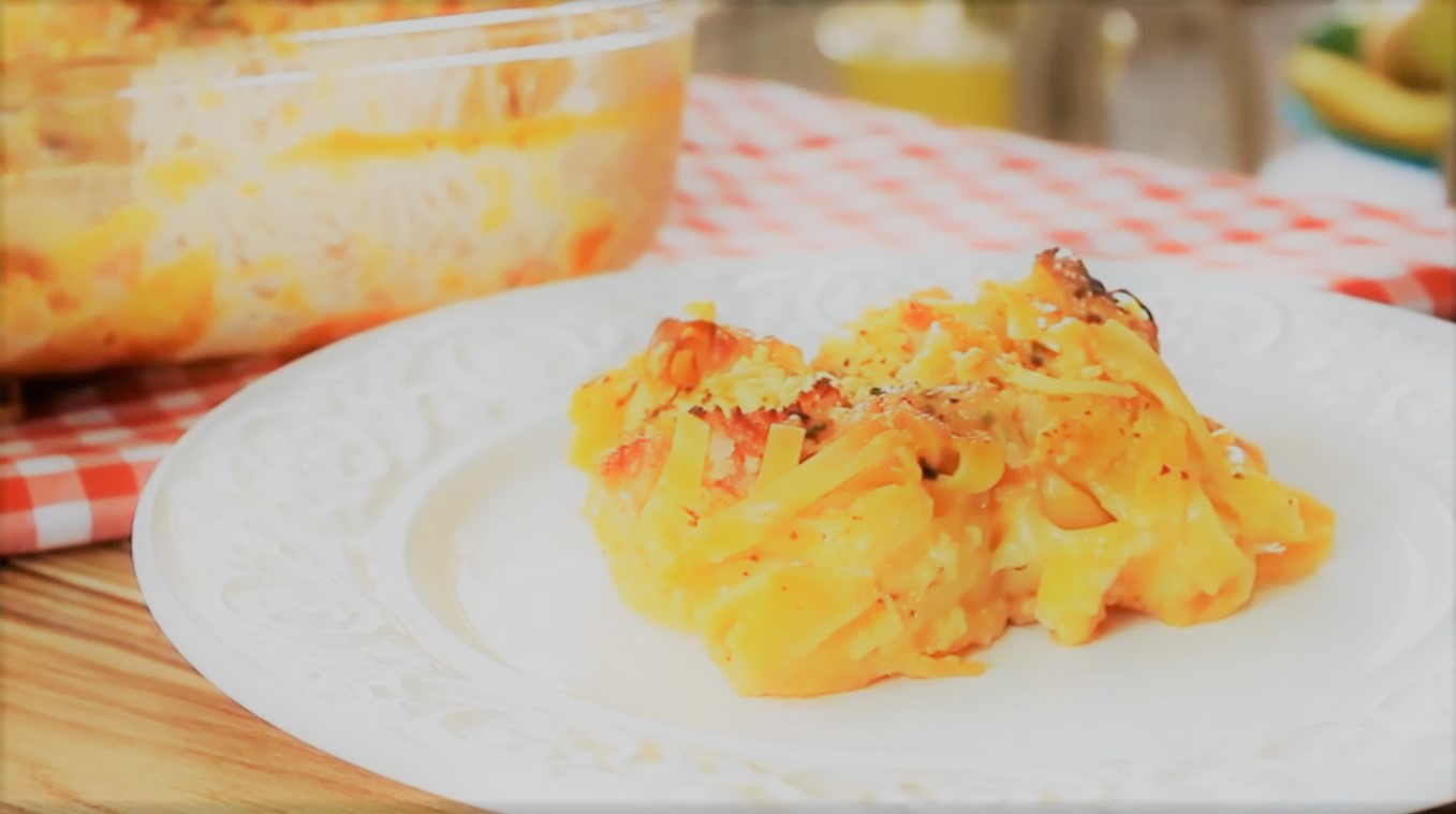 macarrão de forno cremoso