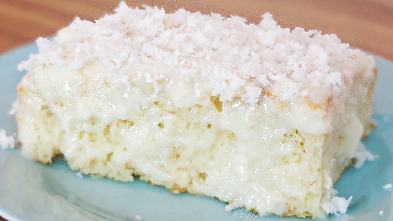 bolo gelado de coco
