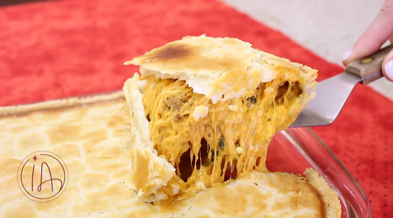 empadão de frango cremoso