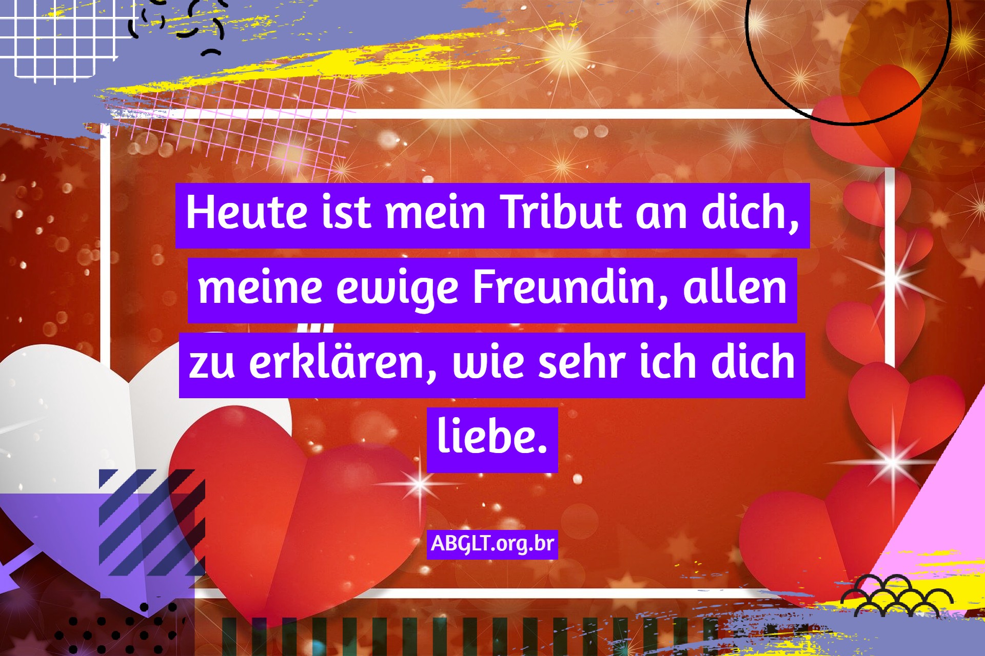 Romantische Sätze für Freund