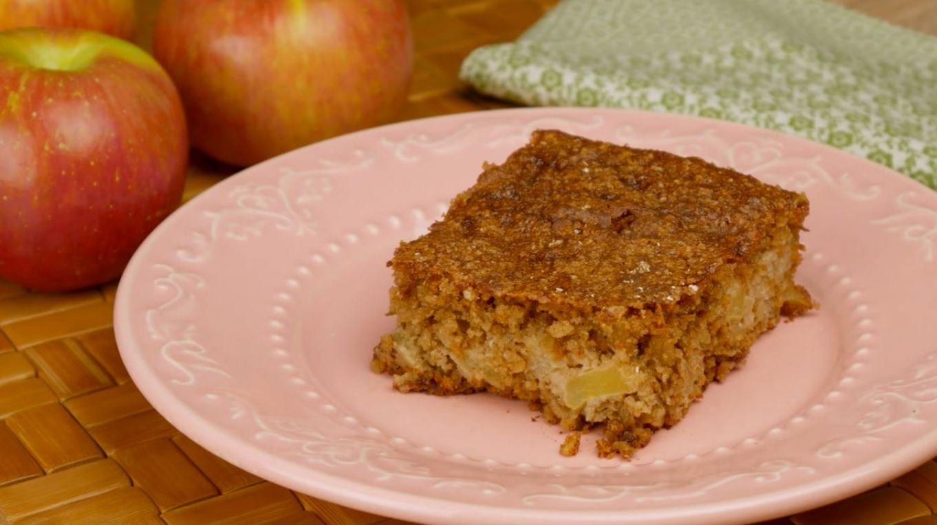 bolo de maçã integral
