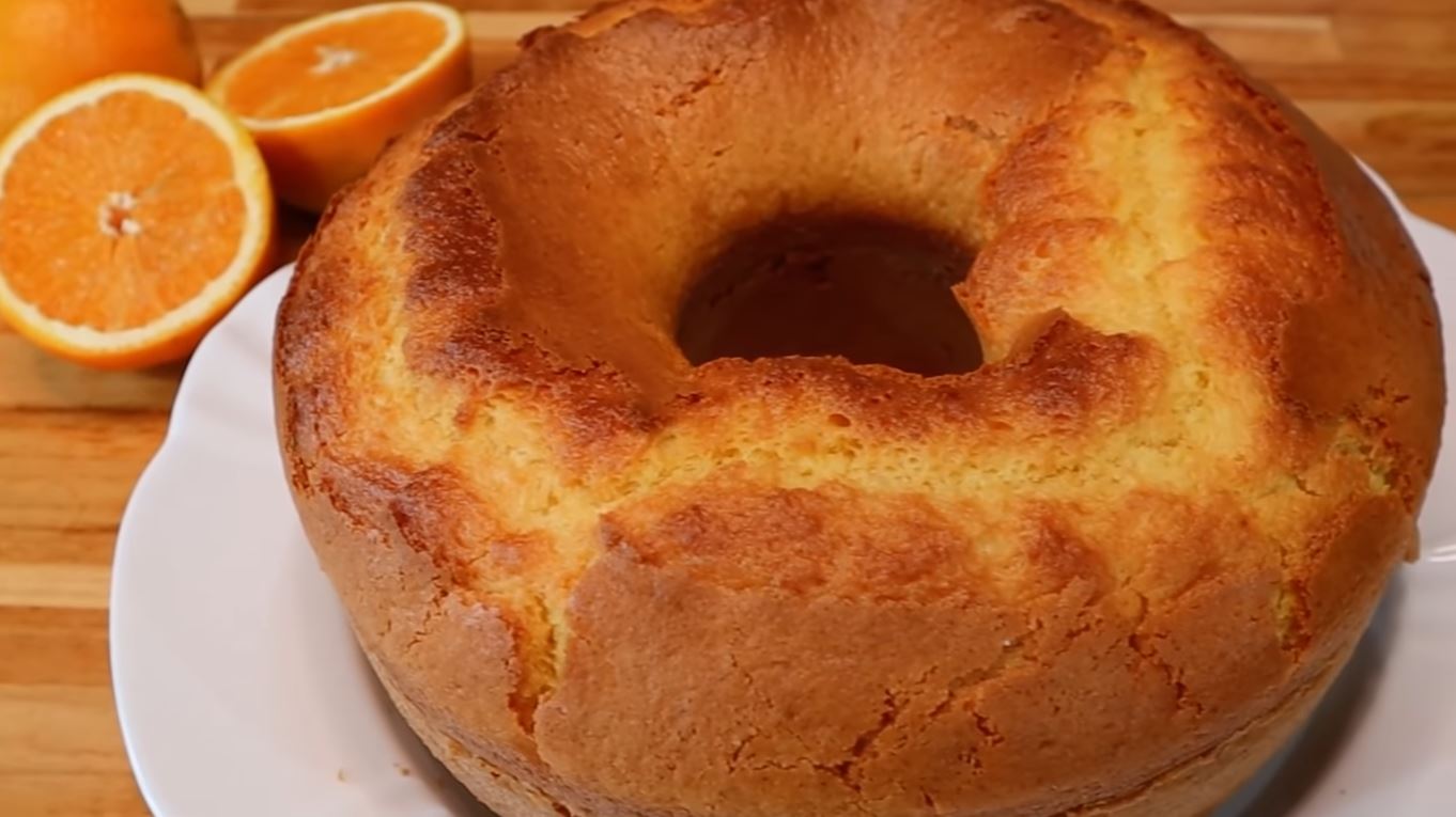 Bolo de Laranja de Liquidificador