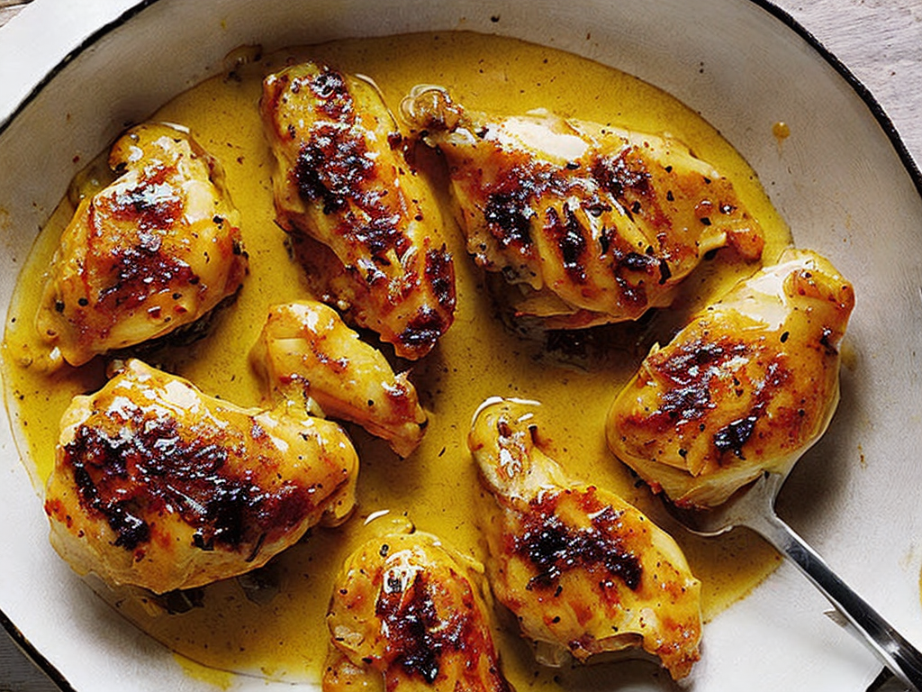 Frango ao Molho de Mostarda e Mel