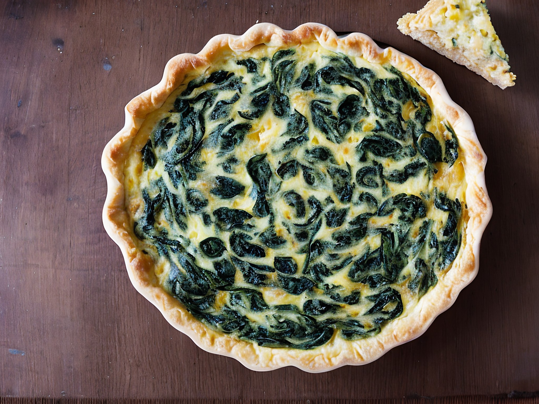 Quiche de Espinafre e Queijo
