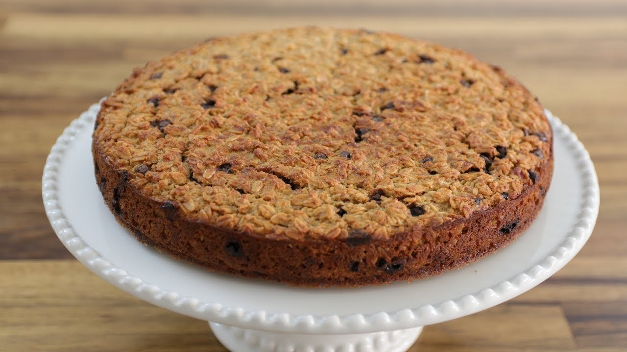 Bolo de Banana com Aveia e Mel