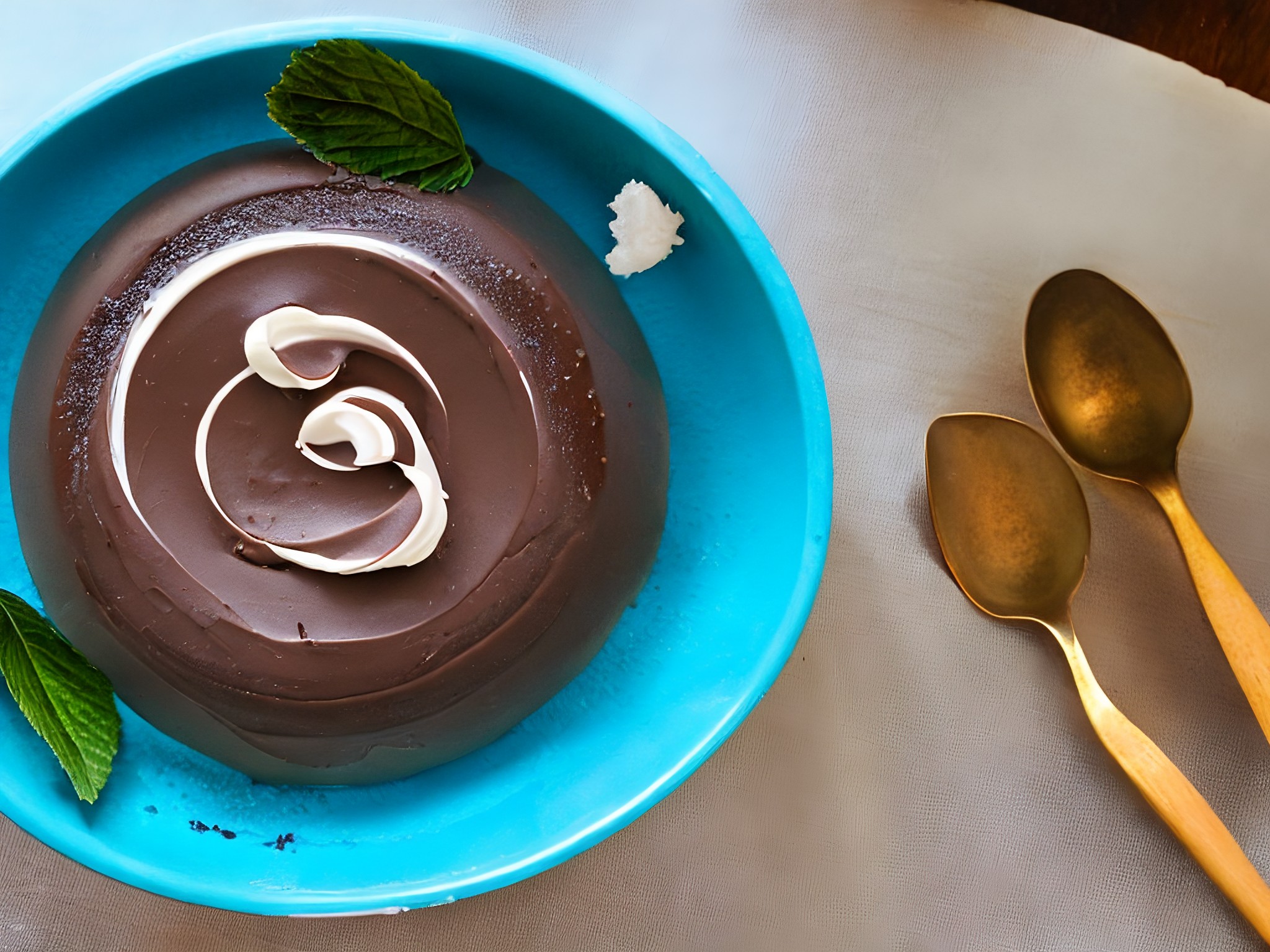 Mousse de Chocolate e Coco