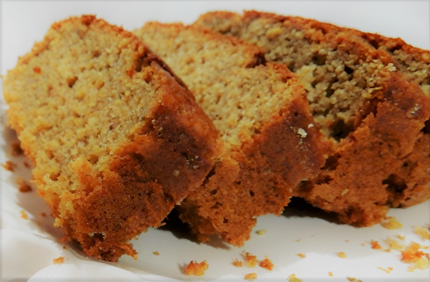 Bolo de Banana com Aveia