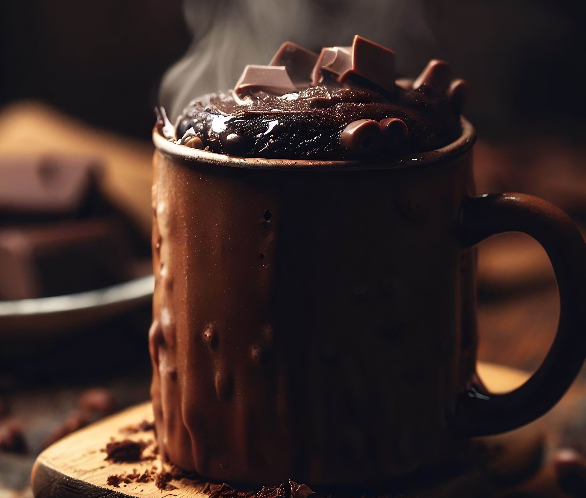 Bolo de Caneca de Chocolate Fácil
