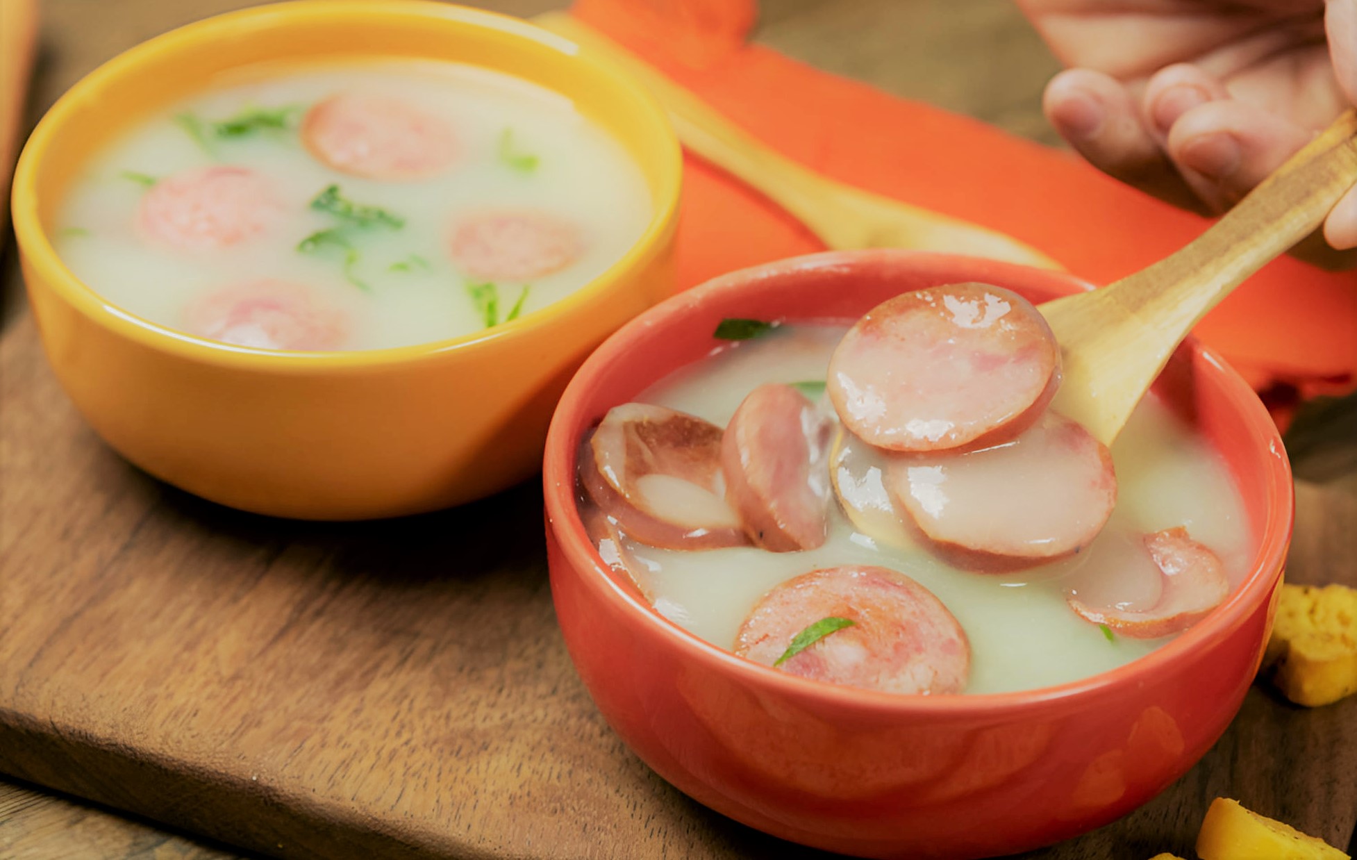 Caldo Verde com Linguiça Calabresa