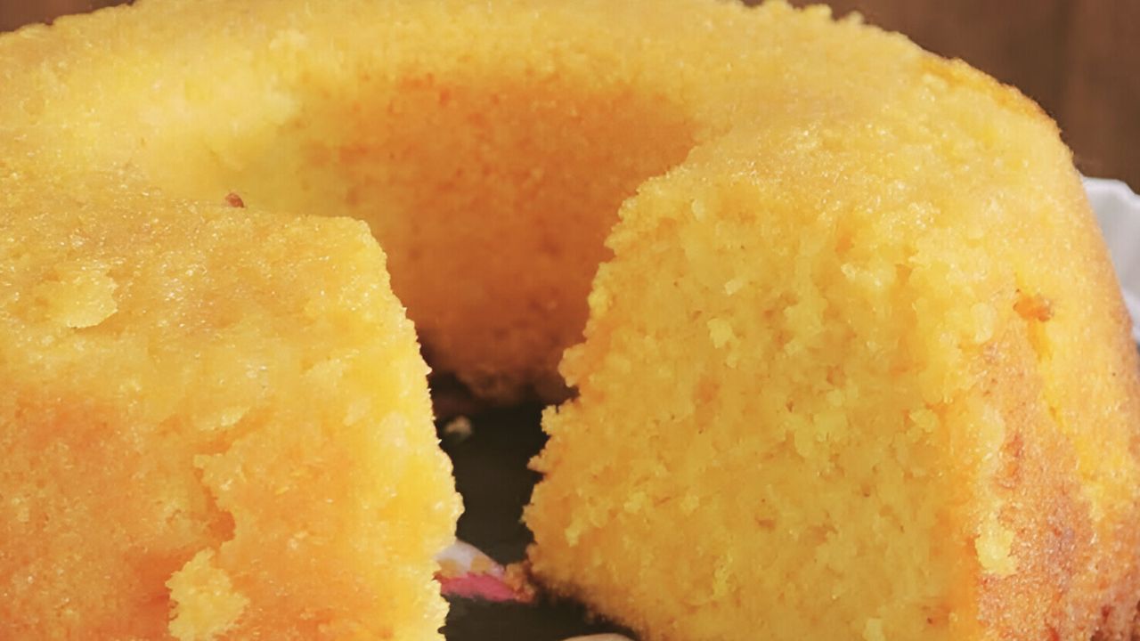 bolo de flocão de milho