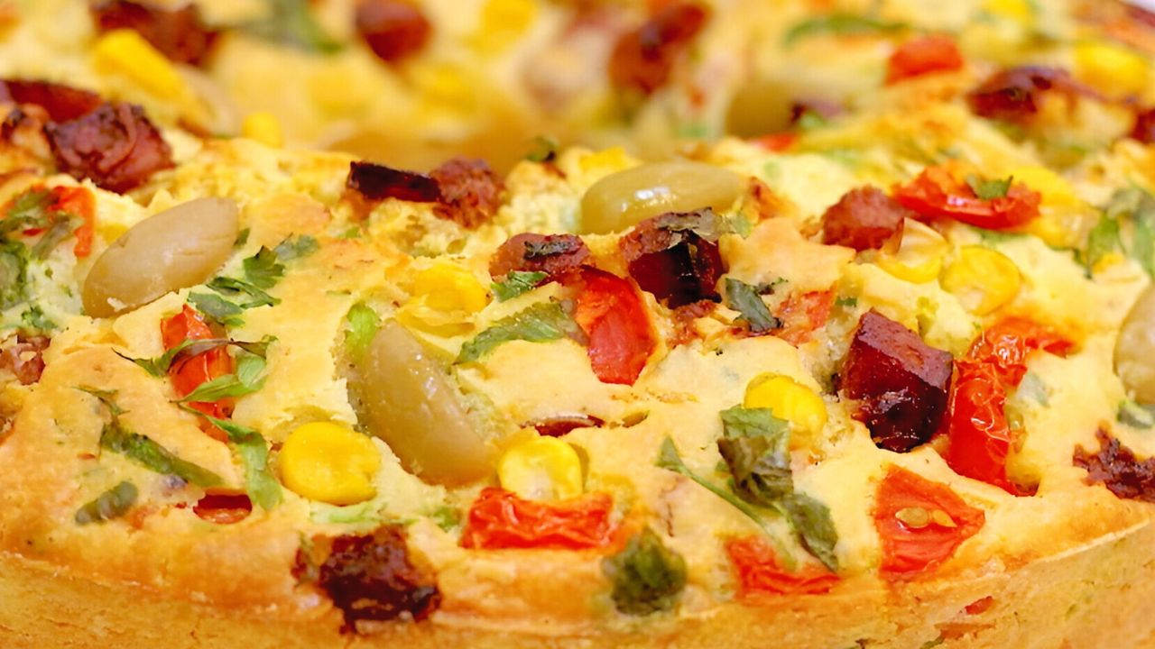 bolo salgado de liquidificador