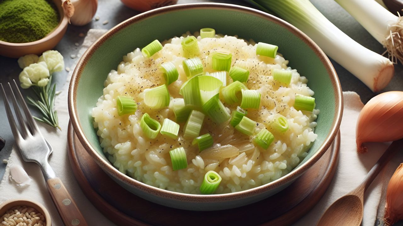 Risoto de Alho Poró