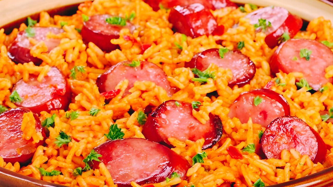 Arroz com Linguiça