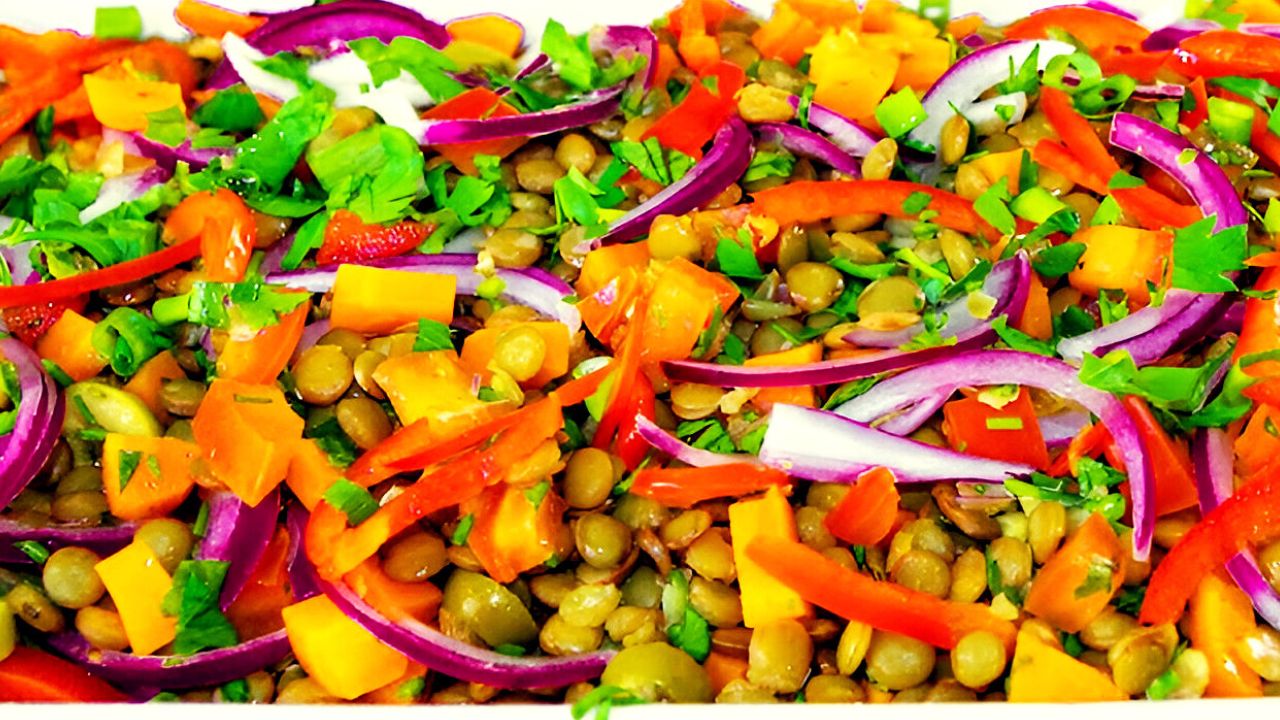 salada de lentilha