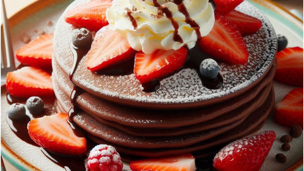 panqueca de chocolate