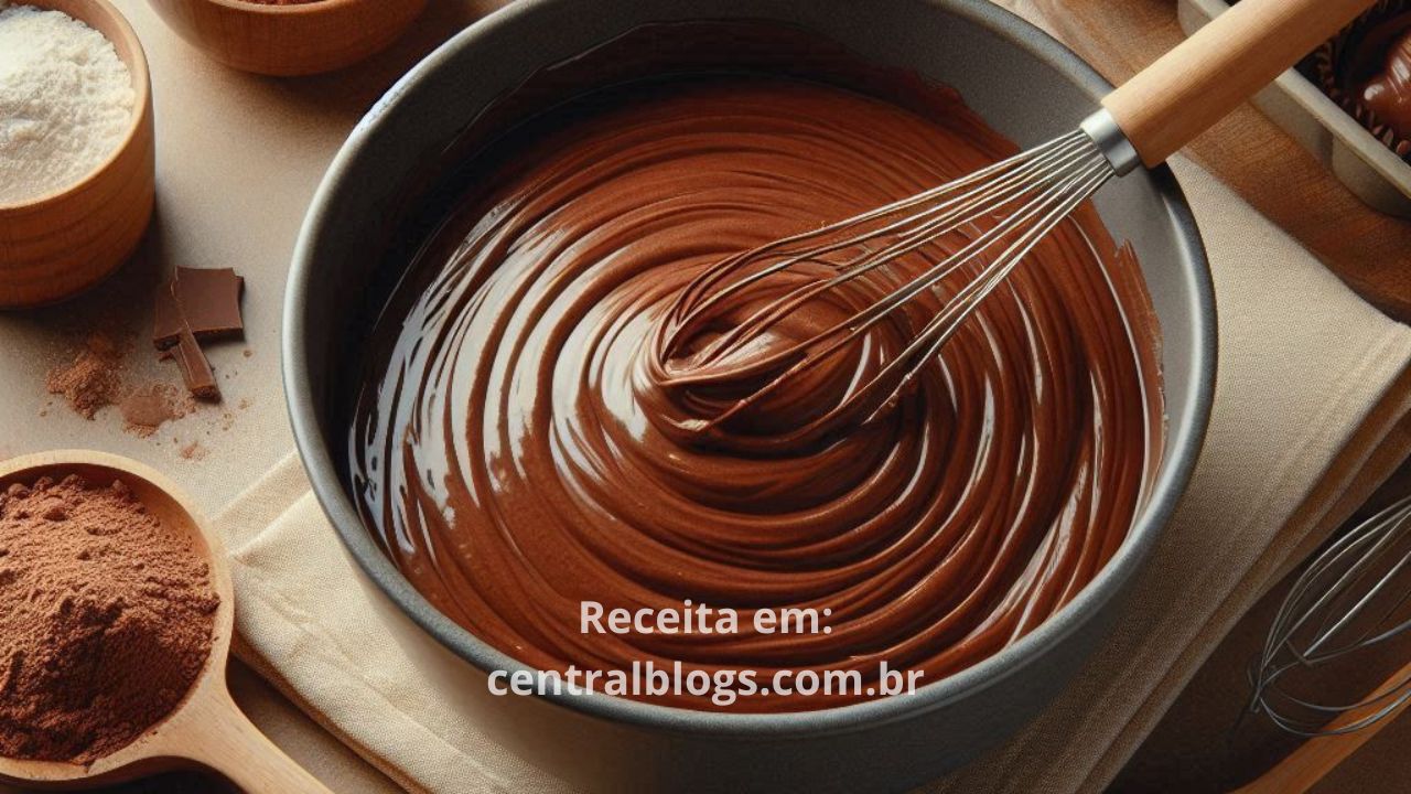 Massa de Bolo de Chocolate