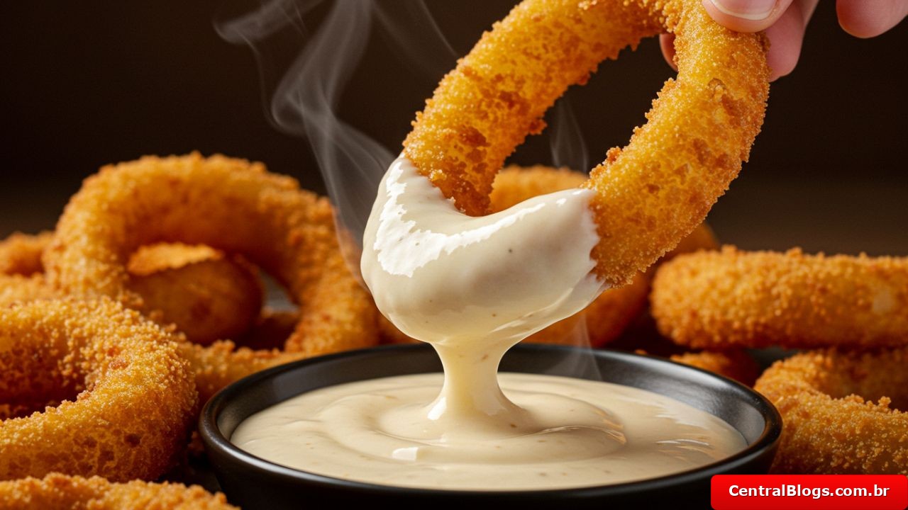 Acompanhamento Perfeito: Onion Rings TÃO CROCANTES que Você Vai Chorar de Felicidade