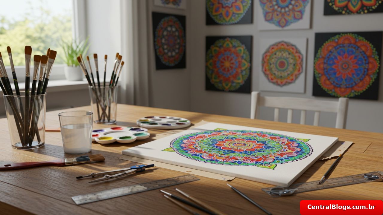 Aprenda a Pintar Mandalas em Telas