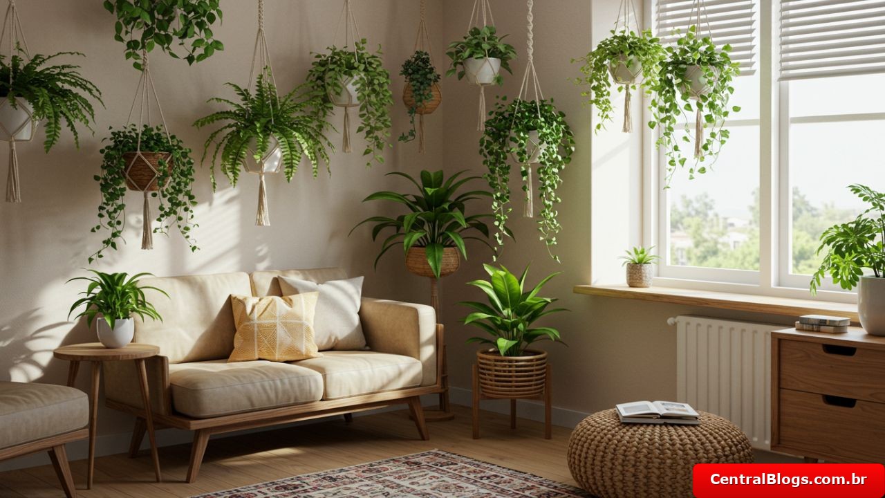 Plantas Penduradas que Deixam Qualquer Canto Charmoso