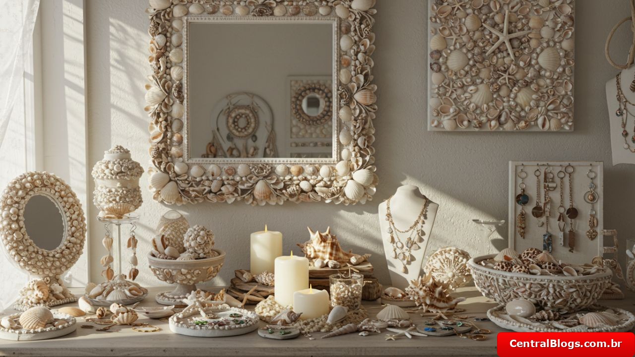 Arte com Conchas do Mar: Transforme em Decoração