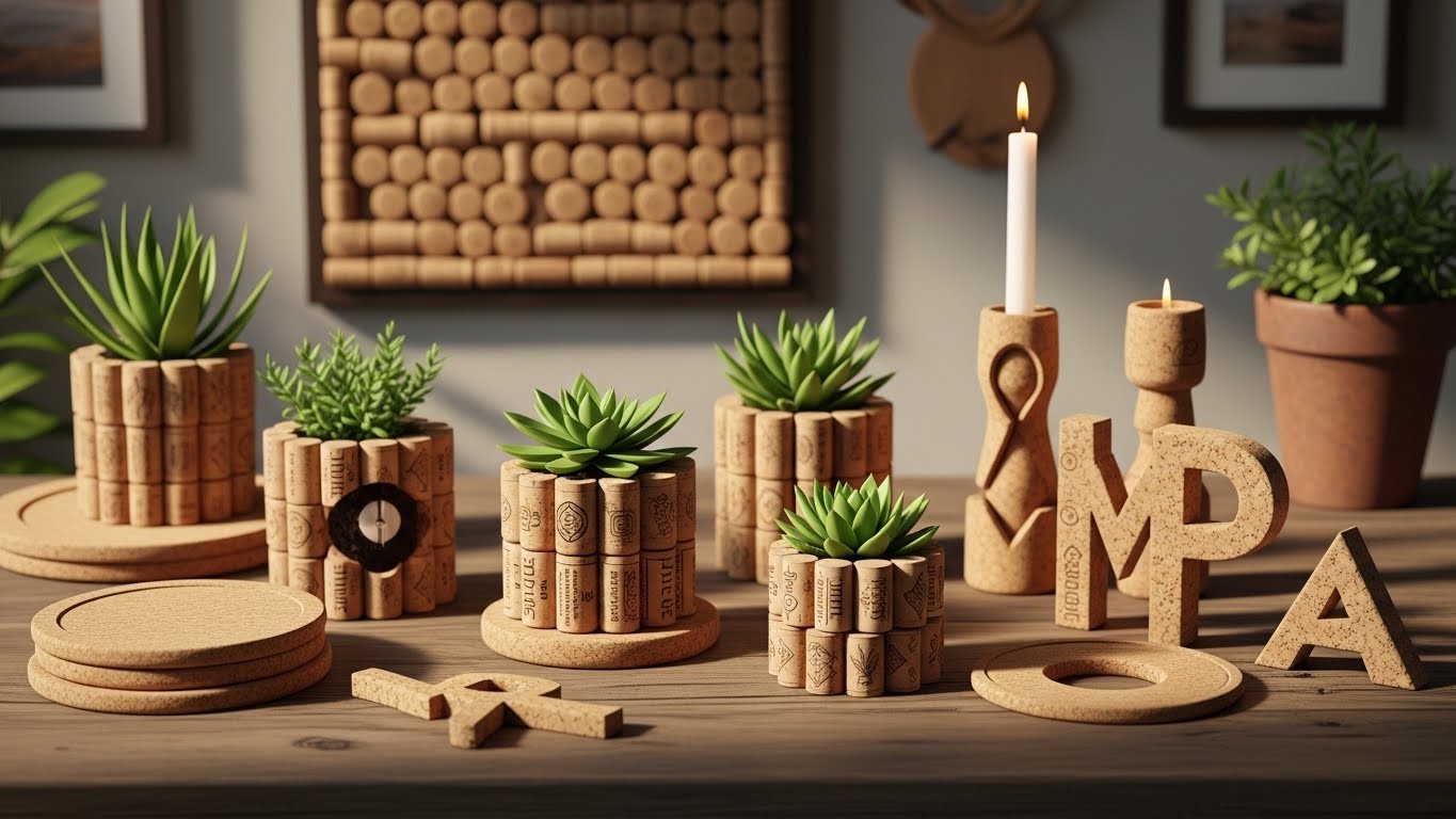 Ideias de Artesanato com Rolhas de Vinho