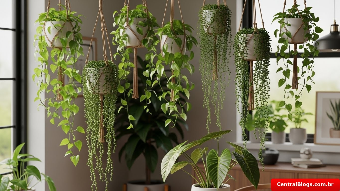 Plantas Penduradas que Deixam Qualquer Canto Charmoso
