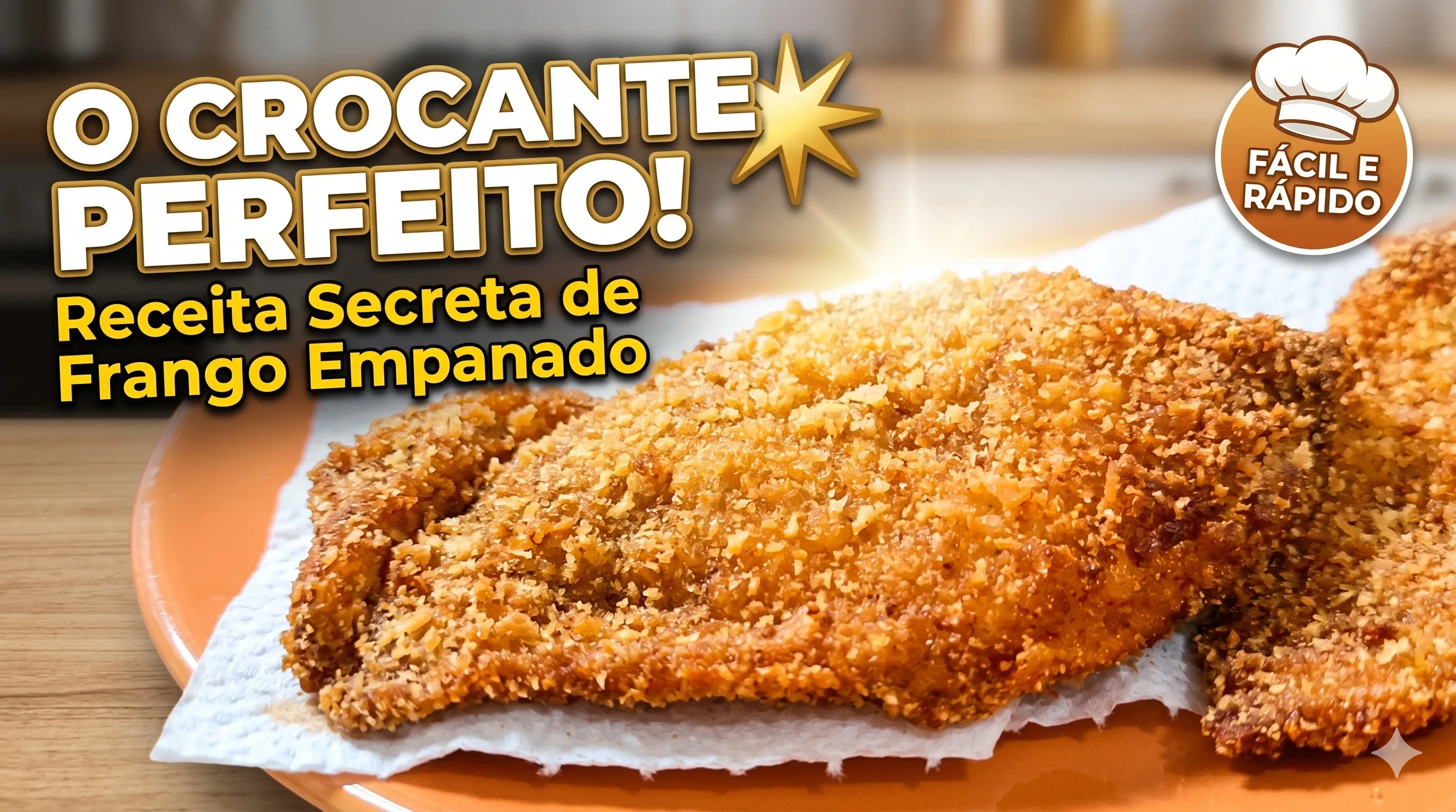 Filé de Frango Empanado Mais Crocante do Mundo